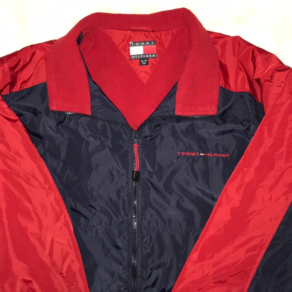 🎄Tommy Hilfiger fleece lined windbreaker XXL